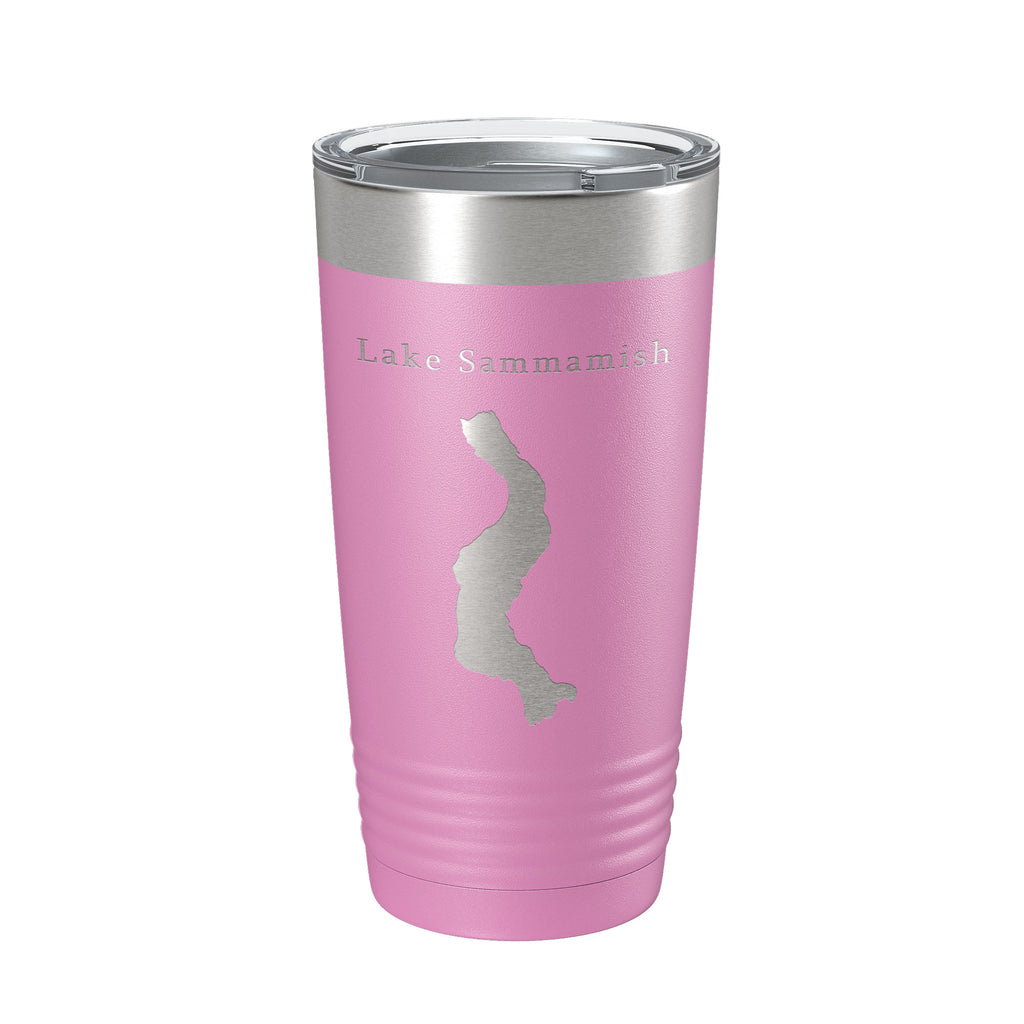 Lake Sammamish Map Tumbler Travel Mug Insulated Laser Engraved Coffee Cup Washington 20 oz