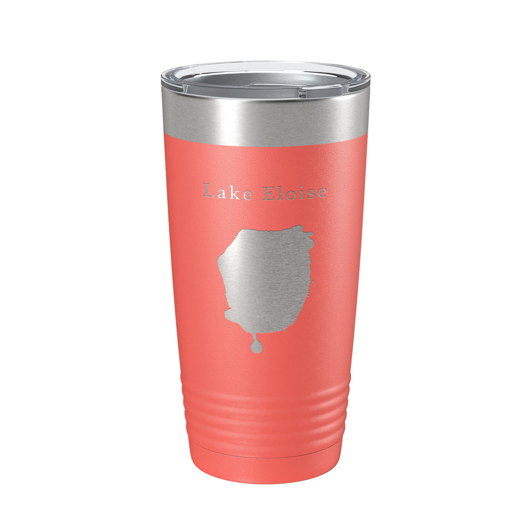 Lake Eloise Map Tumbler Travel Mug Insulated Laser Engraved Coffee Cup Florida 20 oz