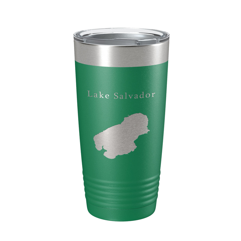 Lake Salvador Map Tumbler Travel Mug Insulated Laser Engraved Coffee Cup New Orleans Louisiana 20 oz