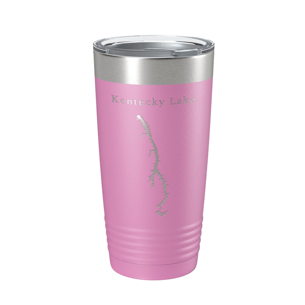 Kentucky Lake Map Tumbler Travel Mug Insulated Laser Engraved Coffee Cup Kentucky, Tennessee 20 oz