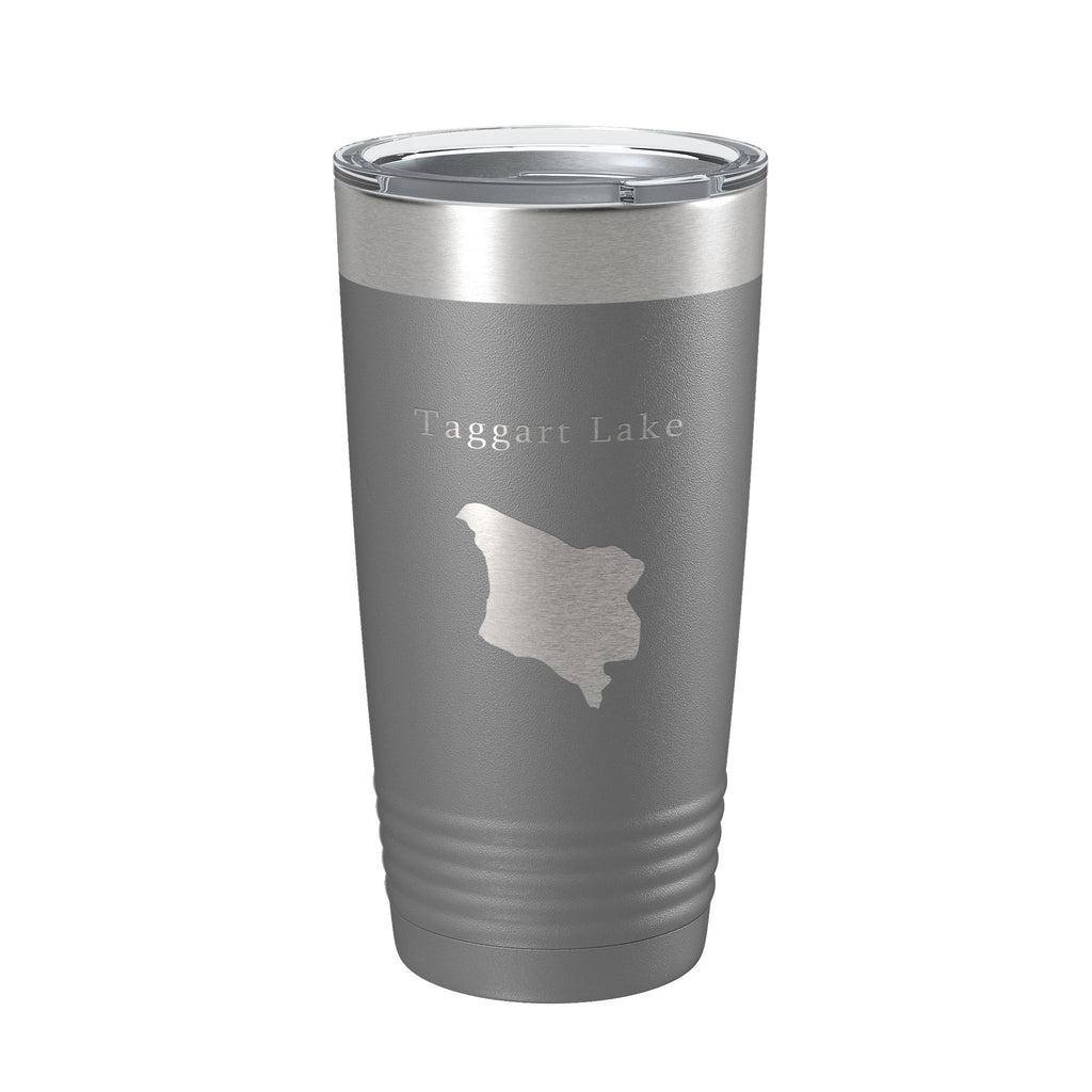 Taggart Lake Map Tumbler Travel Mug Insulated Laser Engraved Coffee Cup Wyoming 20 oz