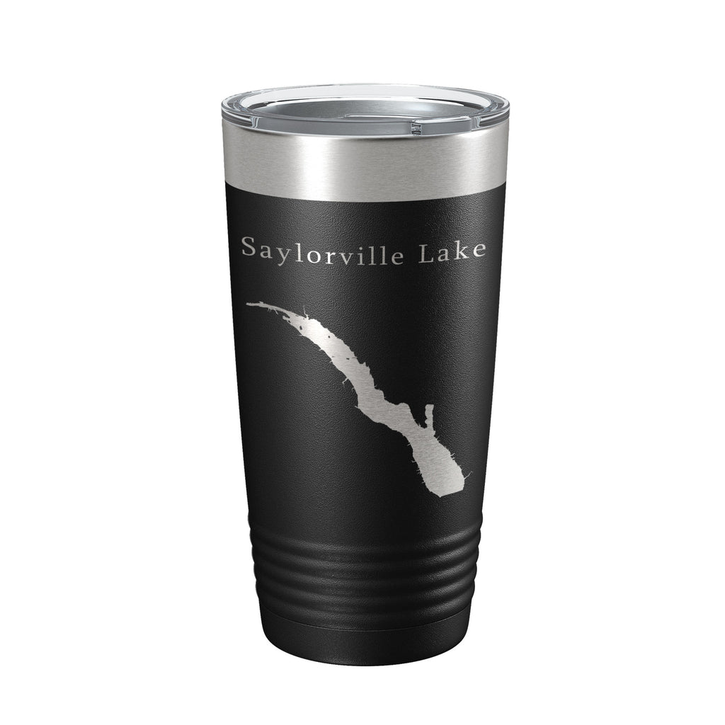 Saylorville Lake Map Tumbler Travel Mug Insulated Laser Engraved Coffee Cup Des Moines Iowa 20 oz