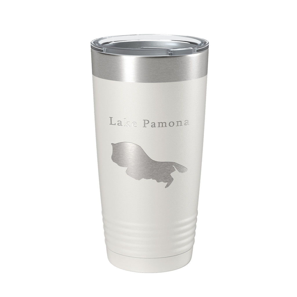 Lake Pamona Map Tumbler Travel Mug Insulated Laser Engraved Coffee Cup Georgia 20 oz