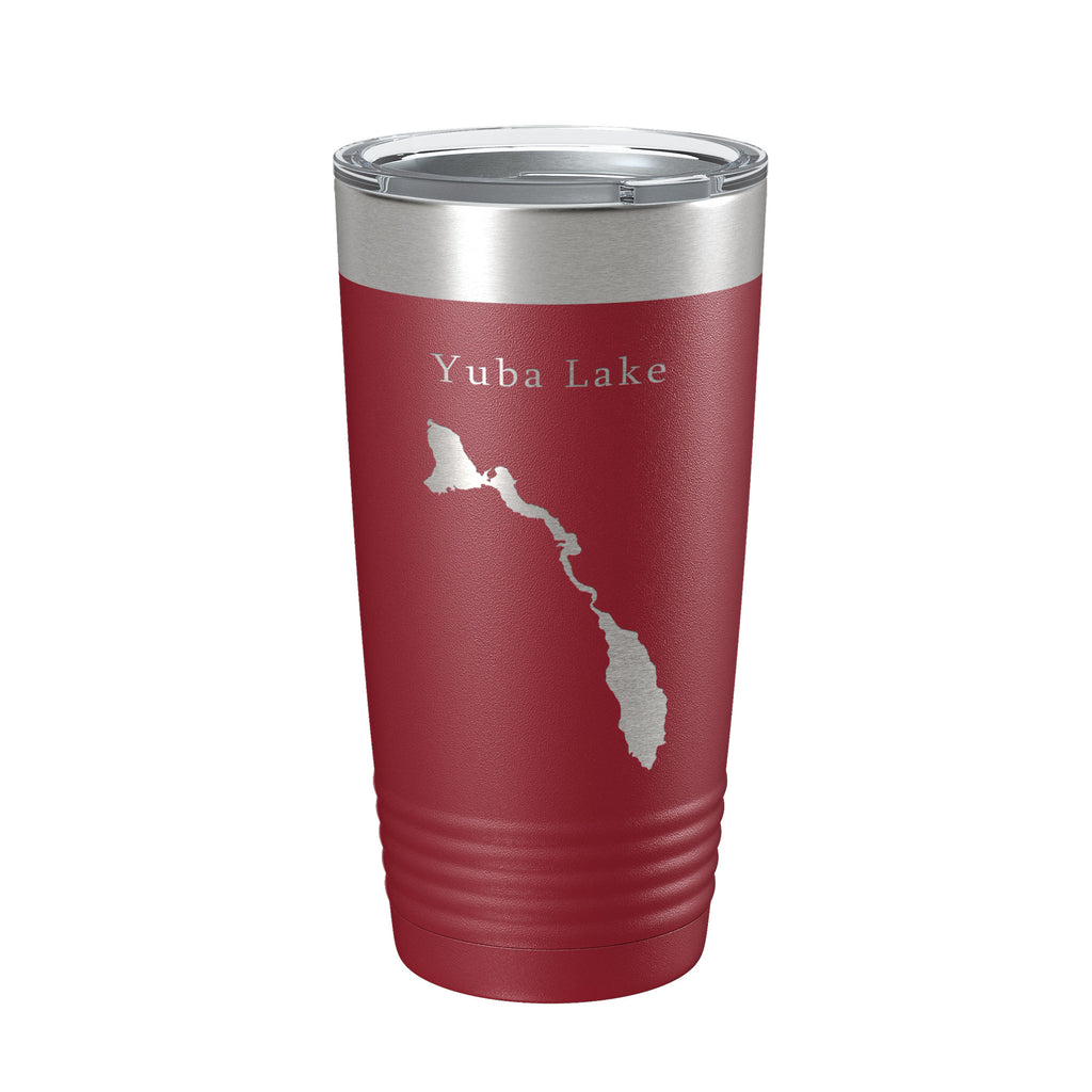 Yuba Lake Sevier Bridge Reservoir Map Tumbler Travel Mug Insulated Laser Engraved Coffee Cup Utah 20 oz