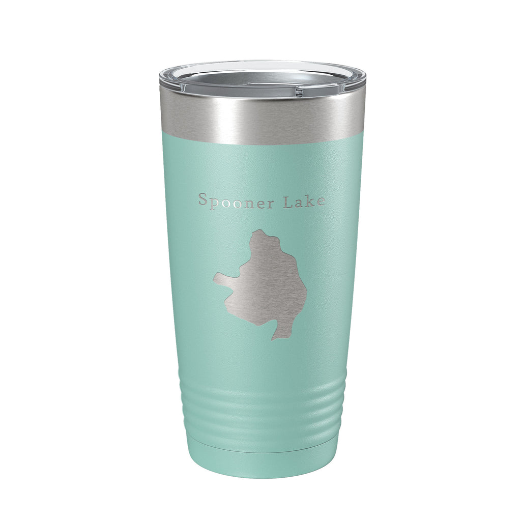 Spooner Lake Map Tumbler Travel Mug Insulated Laser Engraved Coffee Cup Nevada 20 oz