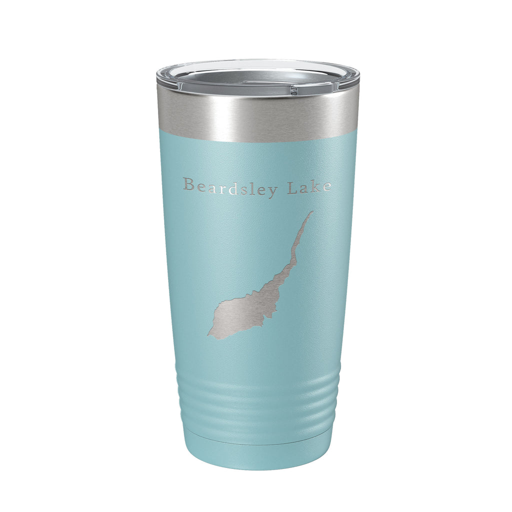 Beardsley Lake Map Tumbler Travel Mug Insulated Laser Engraved Coffee Cup California 20 oz