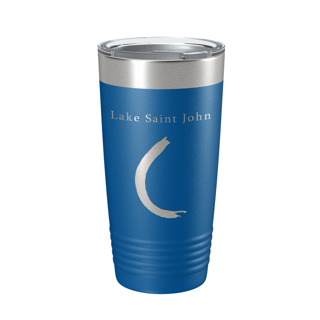 Lake Saint John Map Tumbler Travel Mug Insulated Laser Engraved Coffee Cup Louisiana Mississippi River 20 oz