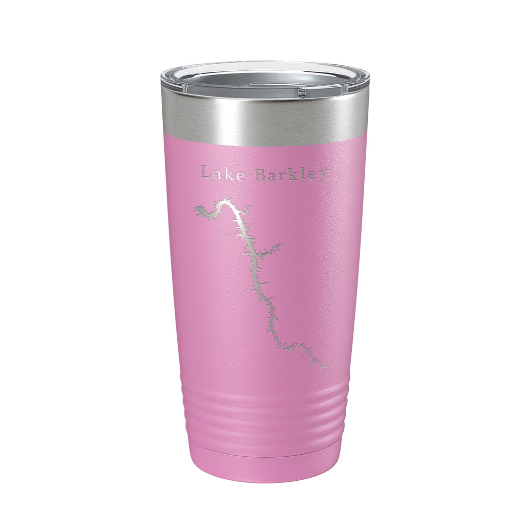 Lake Barkley Map Tumbler Travel Mug Insulated Laser Engraved Coffee Cup Kentucky, Tennessee 20 oz