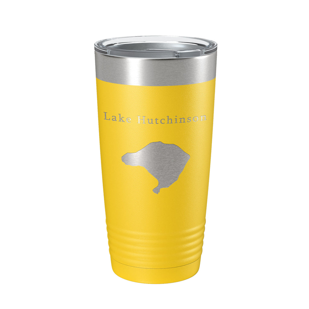 Lake Hutchinson Map Tumbler Travel Mug Insulated Laser Engraved Coffee Cup Florida 20 oz