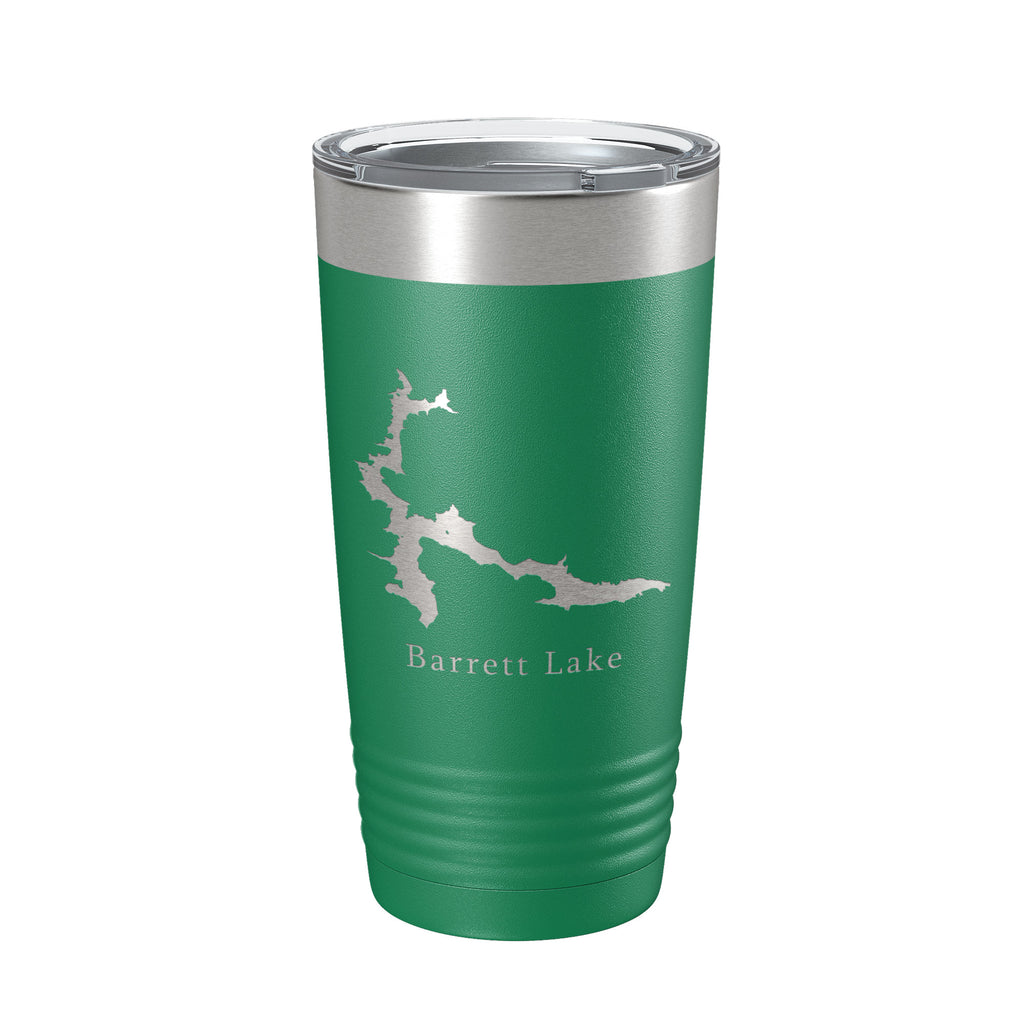 Barrett Lake Map Tumbler Travel Mug Insulated Laser Engraved Coffee Cup California 20 oz