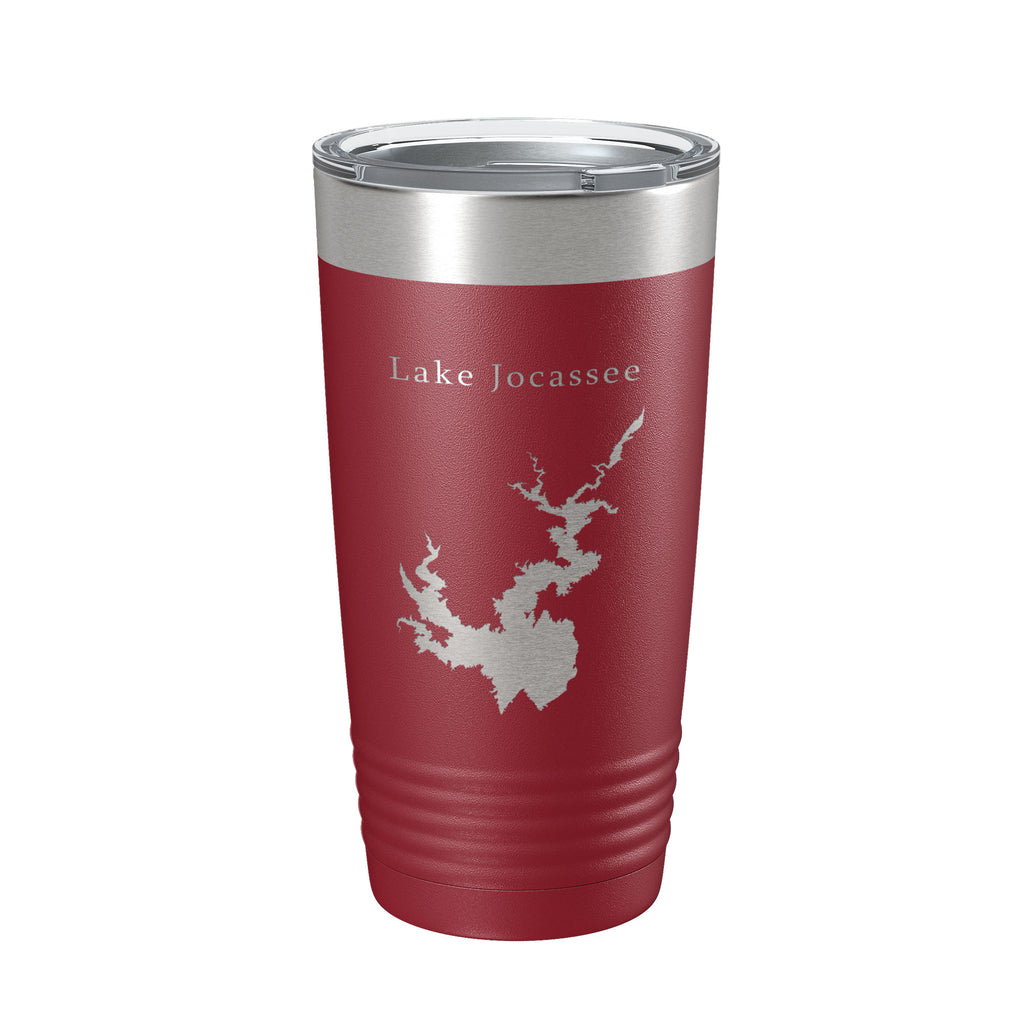 Lake Jocassee Map Tumbler Travel Mug Insulated Laser Engraved Coffee Cup North South Carolina 20 oz