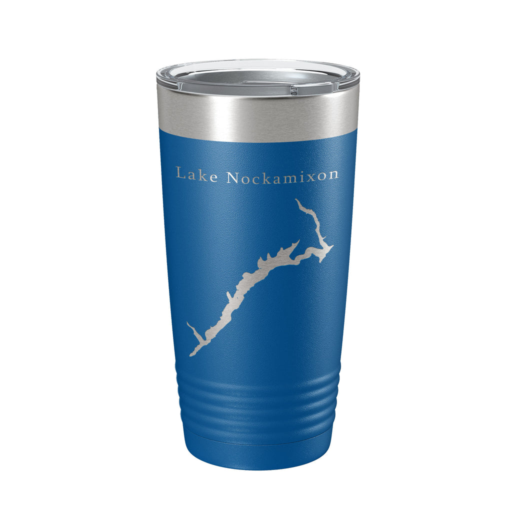 Lake Nockamixon Map Tumbler Travel Mug Insulated Laser Engraved Coffee Cup Pennsylvania 20 oz