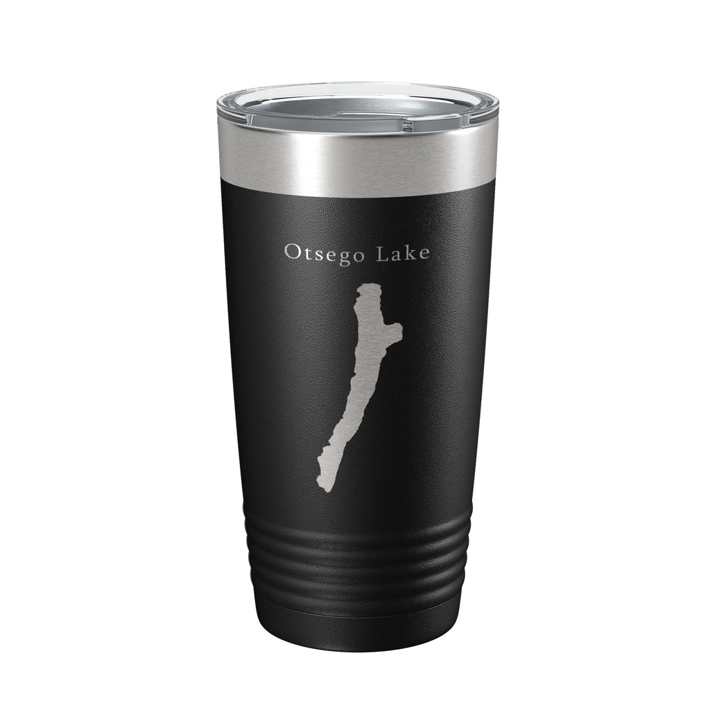 Otsego Lake Map Tumbler Travel Mug Insulated Laser Engraved Coffee Cup New York 20 oz