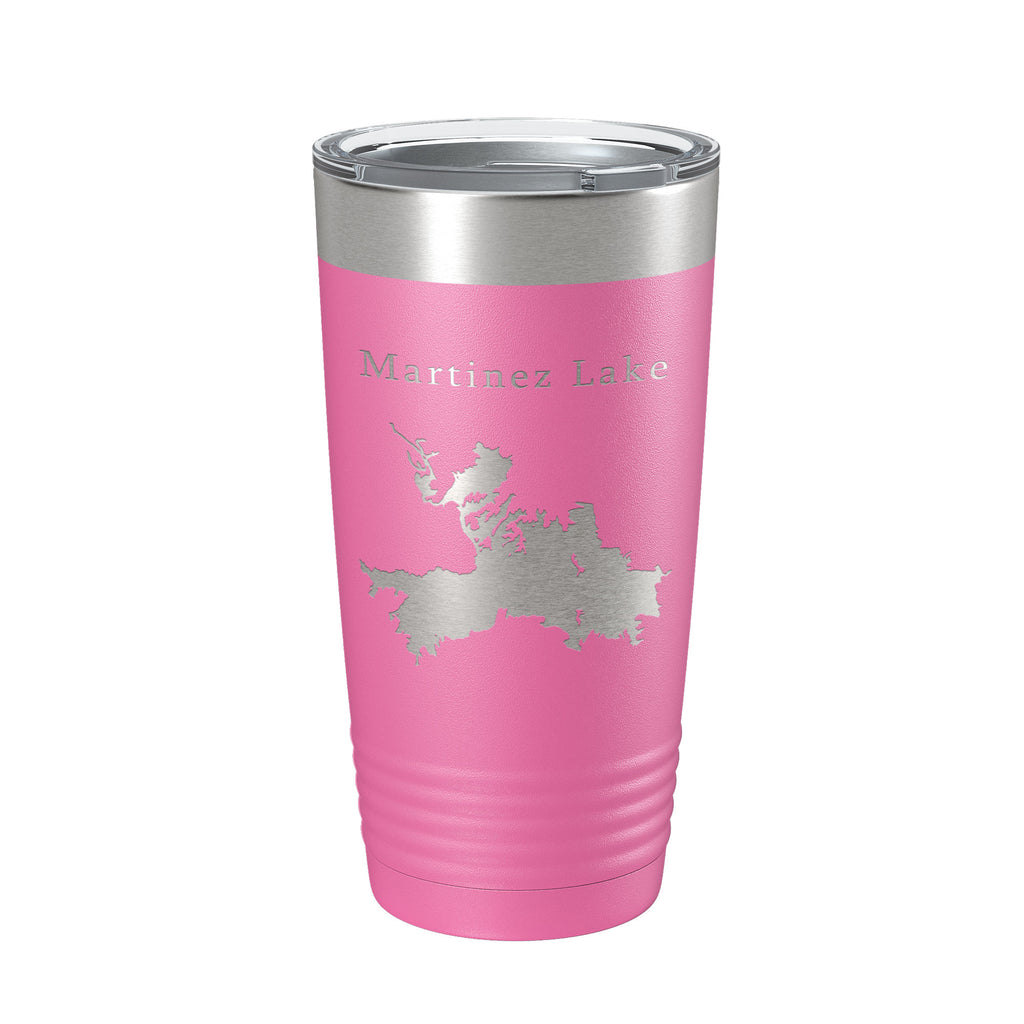 Martinez Lake Map Tumbler Travel Mug Insulated Laser Engraved Coffee Cup Arizona 20 oz