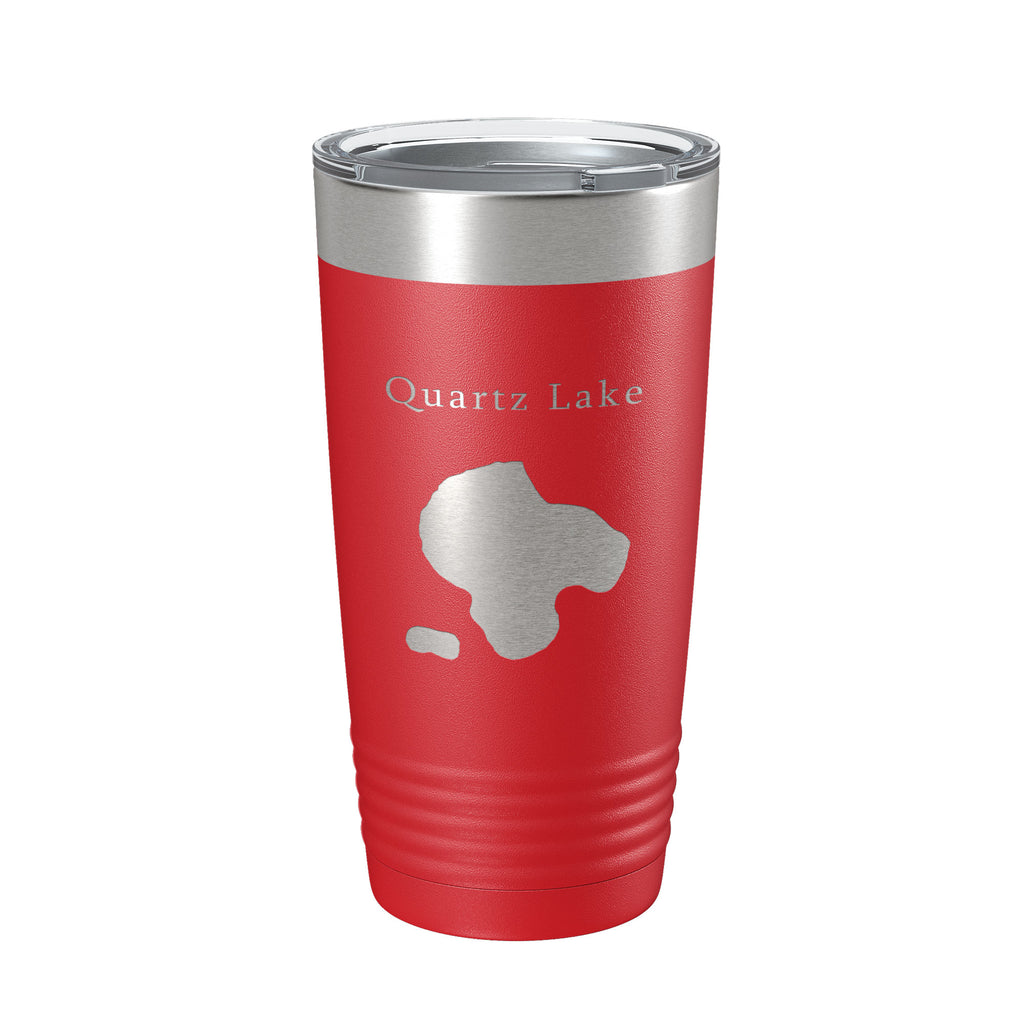 Quartz Lake Map Tumbler Travel Mug Insulated Laser Engraved Coffee Cup Alaska 20 oz