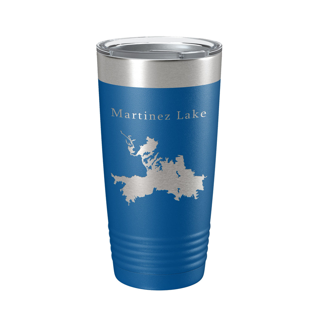 Martinez Lake Map Tumbler Travel Mug Insulated Laser Engraved Coffee Cup Arizona 20 oz