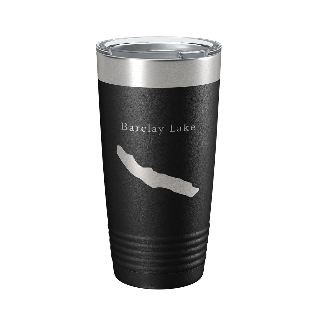 Barclay Lake Map Tumbler Travel Mug Insulated Laser Engraved Coffee Cup Washington 20 oz