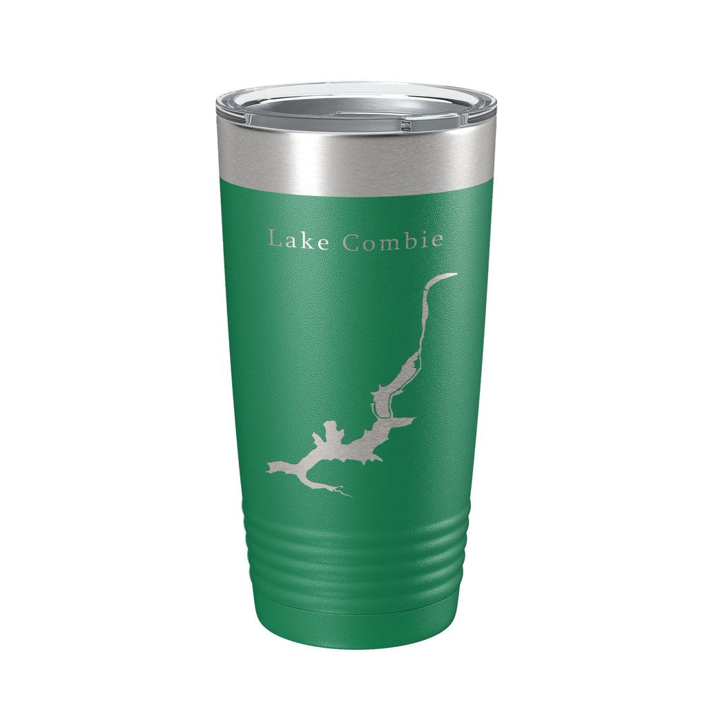 Lake Combie Map Tumbler Travel Mug Insulated Laser Engraved Coffee Cup California 20 oz