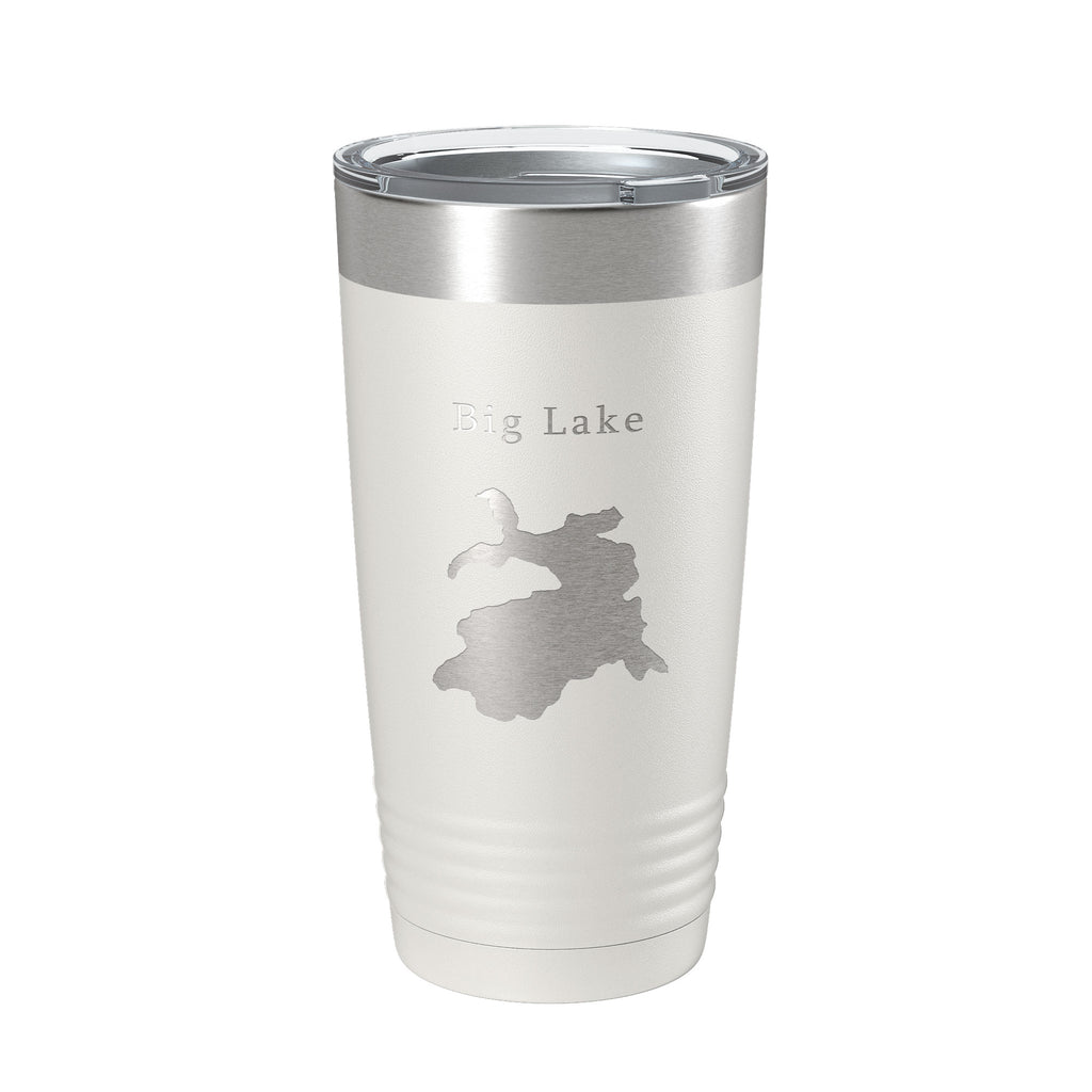 Big Lake Map Tumbler Travel Mug Insulated Laser Engraved Coffee Cup Arizona 20 oz