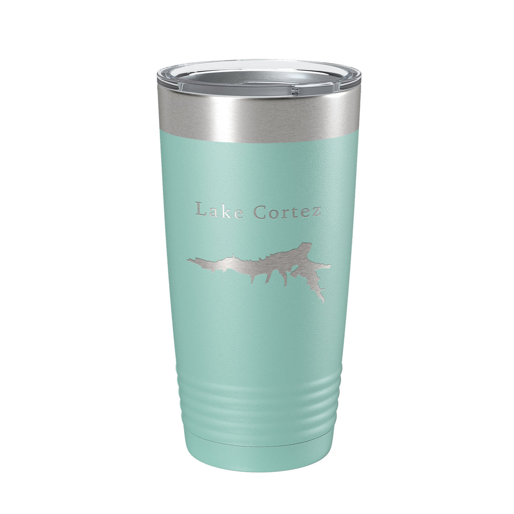 Lake Cortez Map Tumbler Travel Mug Insulated Laser Engraved Coffee Cup Hot Springs Village Arkansas 20 oz