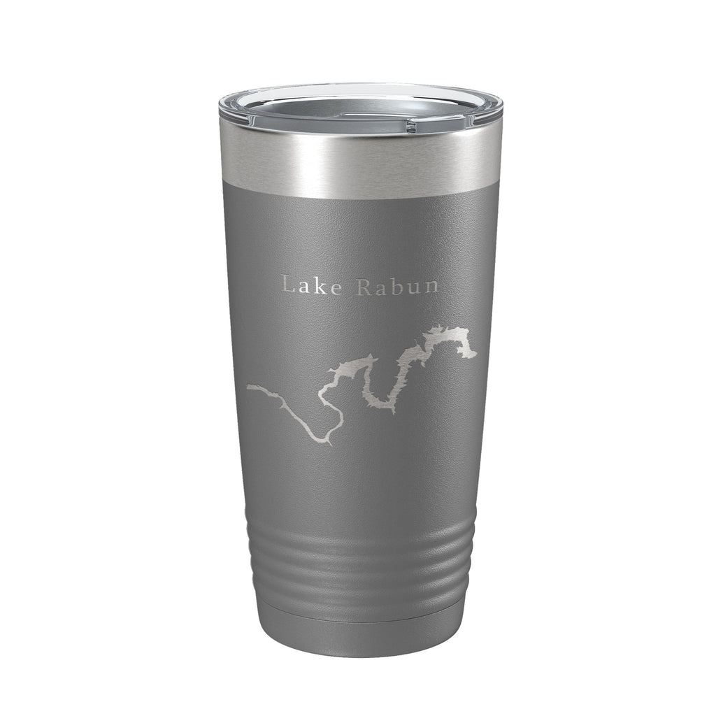 Lake Rabun Map Tumbler Travel Mug Insulated Laser Engraved Coffee Cup Georgia 20 oz