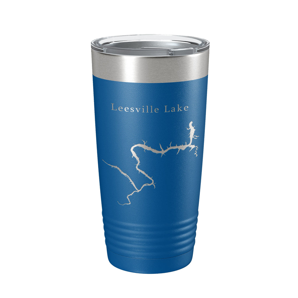 Leesville Lake Map Tumbler Travel Mug Insulated Laser Engraved Coffee Cup Virginia 20 oz