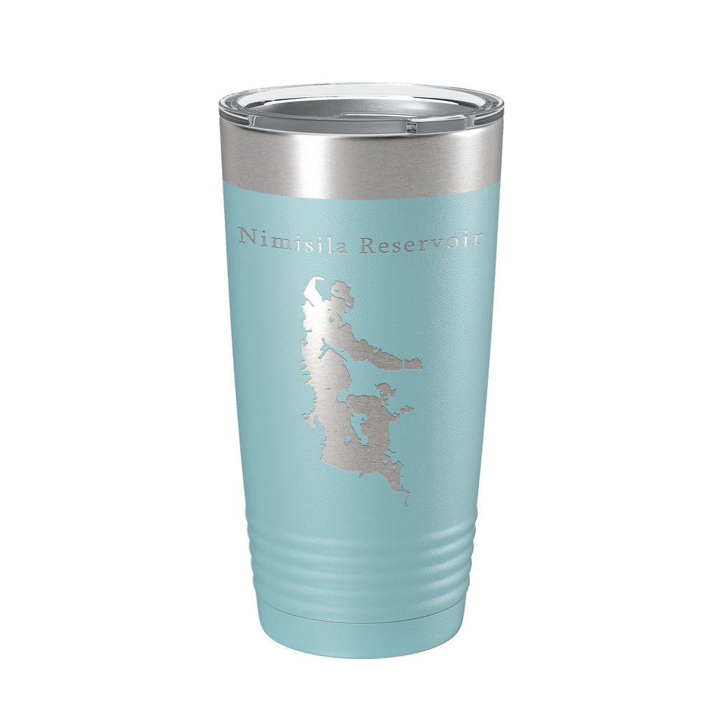 Nimisila Reservoir Tumbler Lake Map Travel Mug Insulated Laser Engraved Coffee Cup Ohio 20 oz