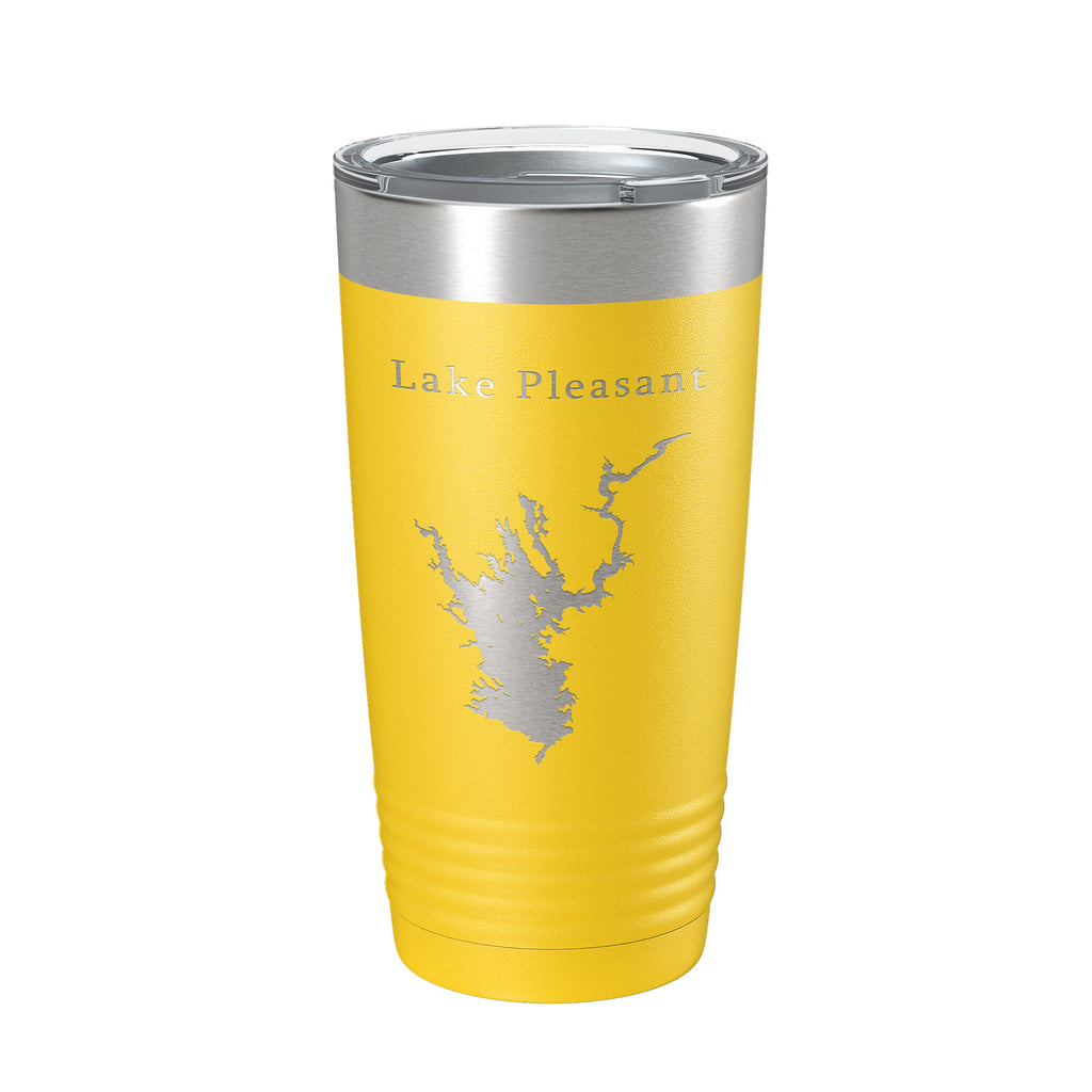 Lake Pleasant Map Tumbler Travel Mug Insulated Laser Engraved Coffee Cup Arizona 20 oz