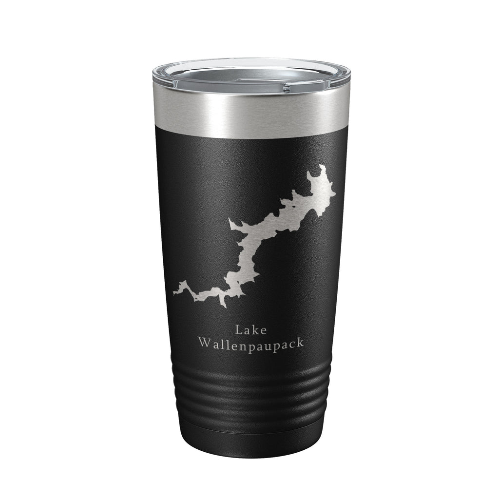 Lake Wallenpaupack Map Tumbler Travel Mug Insulated Laser Engraved Coffee Cup Pennsylvania 20 oz