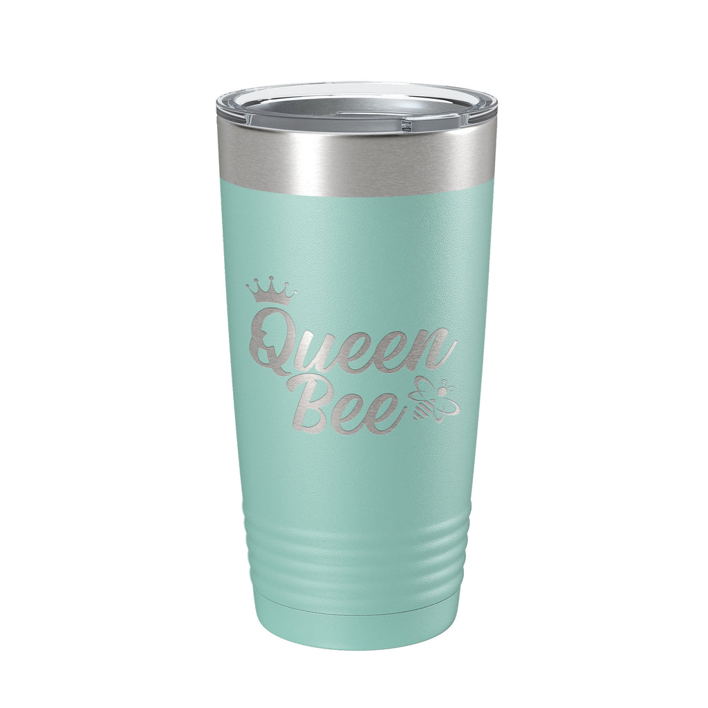 Queen Bee Tumbler Travel Mug Gift Insulated Laser Engraved Coffee Cup 20 oz