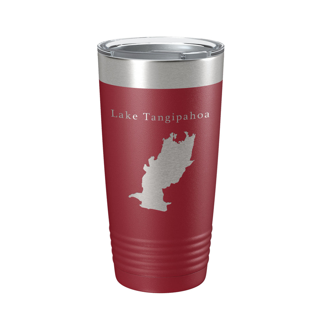 Lake Tangipahoa Map Tumbler Travel Mug Insulated Laser Engraved Coffee Cup Mississippi 20 oz