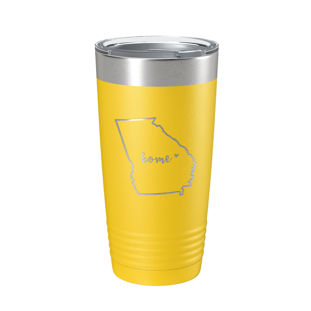 Georgia Tumbler Home State Travel Mug Insulated Laser Engraved Map Coffee Cup 20 oz