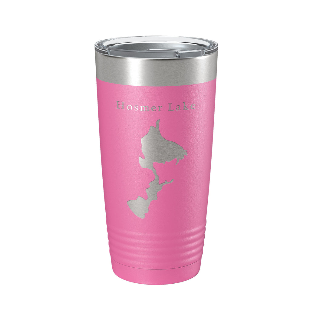 Hosmer Lake Map Tumbler Travel Mug Insulated Laser Engraved Coffee Cup Oregon 20 oz