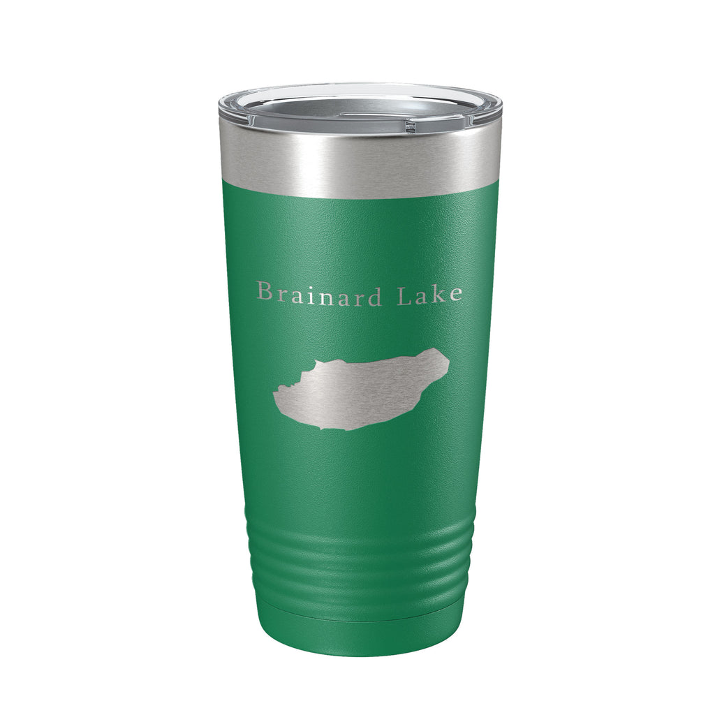 Brainard Lake Map Tumbler Travel Mug Insulated Laser Engraved Coffee Cup Colorado 20 oz