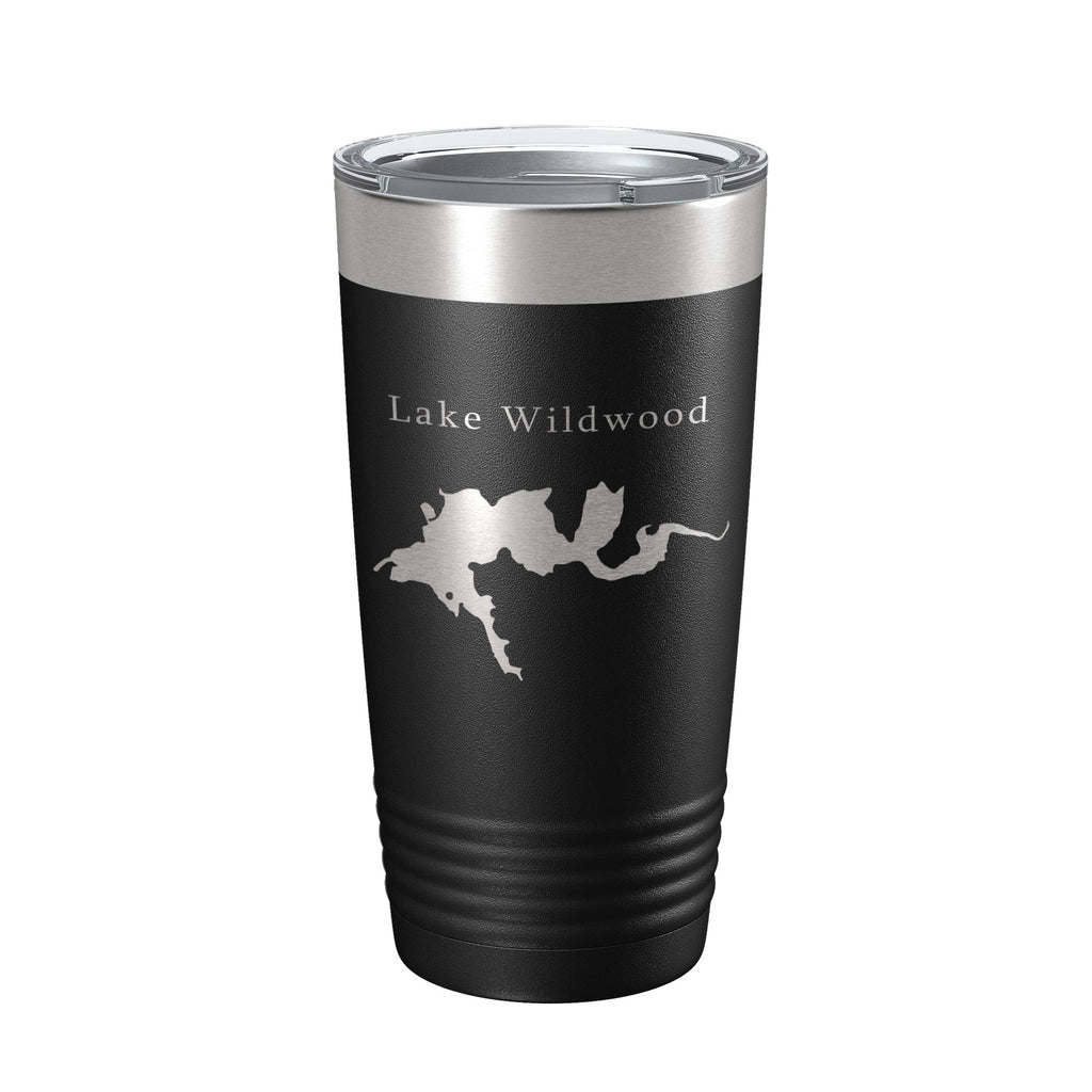 Lake Wildwood Map Tumbler Travel Mug Insulated Laser Engraved Coffee Cup California 20 oz