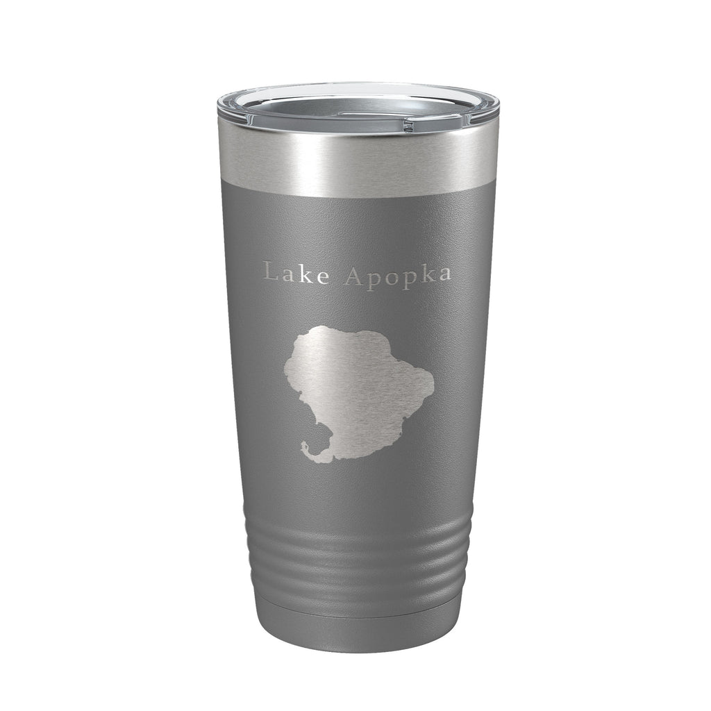 Lake Apopka Map Tumbler Travel Mug Insulated Laser Engraved Coffee Cup Florida 20 oz