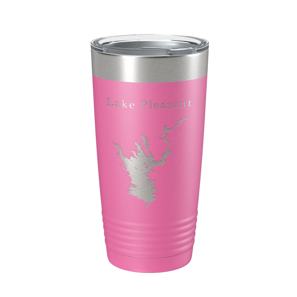 Lake Pleasant Map Tumbler Travel Mug Insulated Laser Engraved Coffee Cup Arizona 20 oz