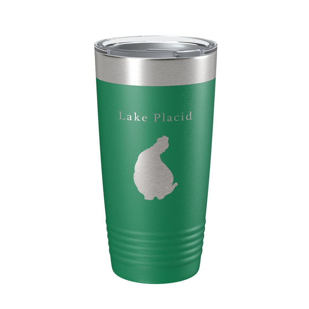 Lake Placid Map Tumbler Travel Mug Insulated Laser Engraved Coffee Cup Florida 20 oz