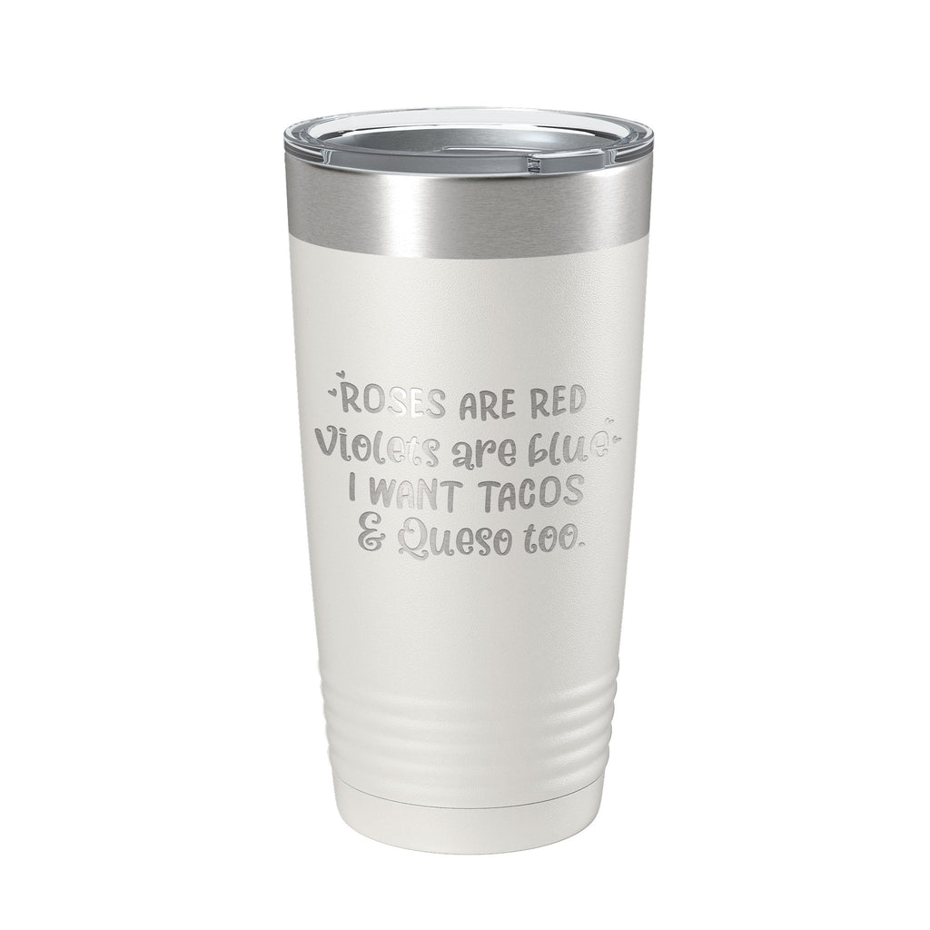 Valentine's Day Funny Tumbler Galentine's Poem Gift Travel Mug Insulated Laser Engraved Coffee Cup 20 oz