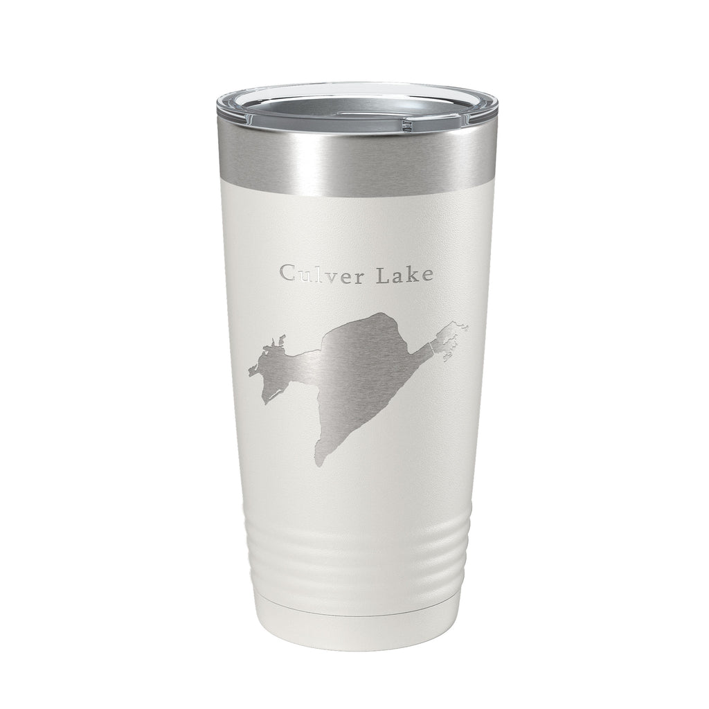 Culver Lake Map Tumbler Travel Mug Insulated Laser Engraved Coffee Cup New Jersey 20 oz