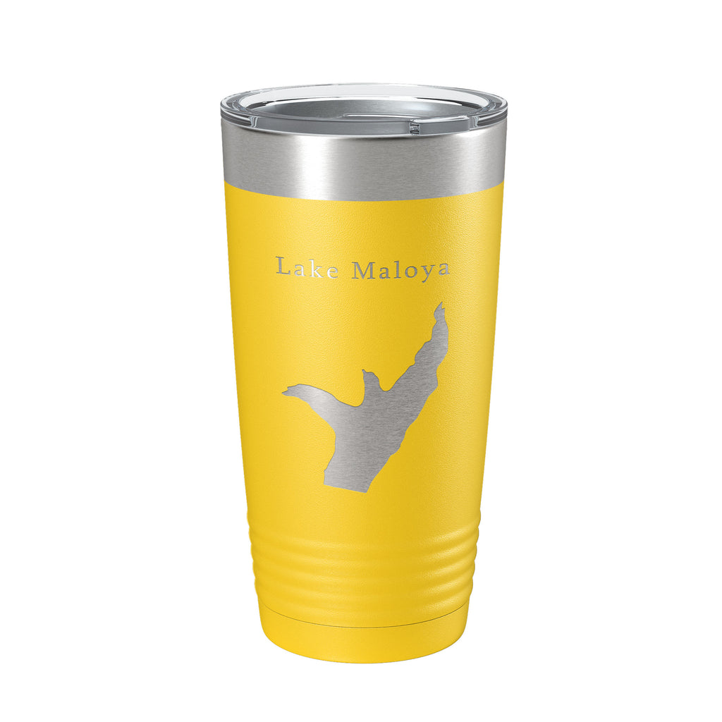 Lake Maloya Map Tumbler Travel Mug Insulated Laser Engraved Coffee Cup New Mexico Colorado 20 oz