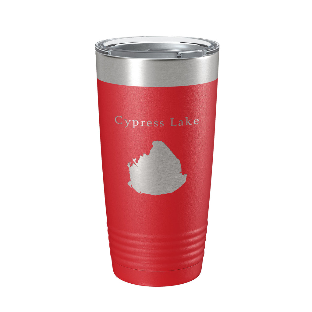 Cypress Lake Map Tumbler Travel Mug Insulated Laser Engraved Coffee Cup Kissimmee Orlando Florida 20 oz