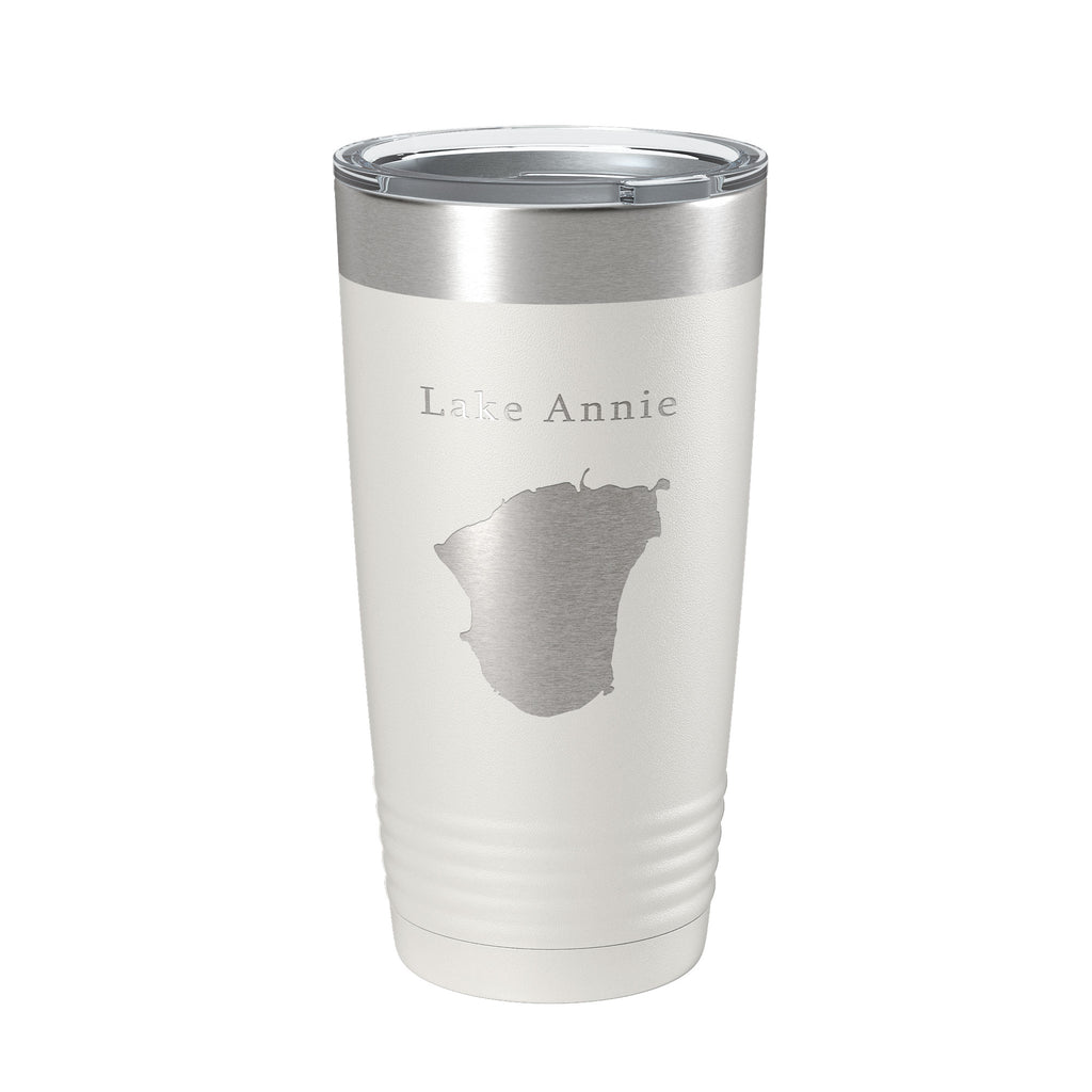 Lake Annie Map Tumbler Travel Mug Insulated Laser Engraved Coffee Cup Florida 20 oz