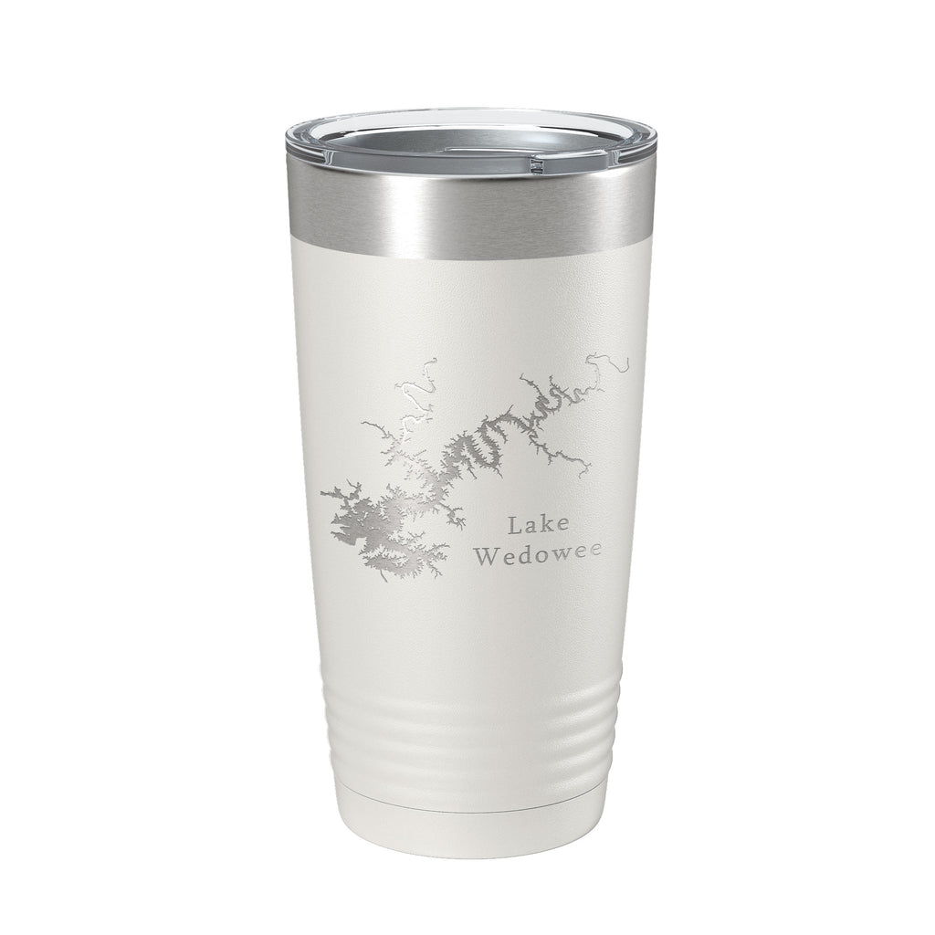 Lake Wedowee RL Harris Map Tumbler Travel Mug Insulated Laser Engraved Coffee Cup Alabama 20 oz