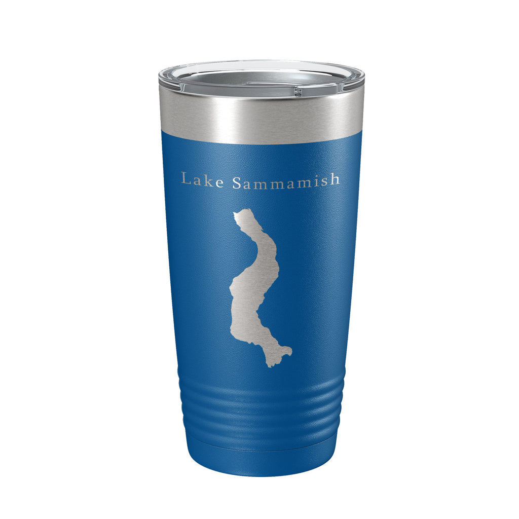 Lake Sammamish Map Tumbler Travel Mug Insulated Laser Engraved Coffee Cup Washington 20 oz