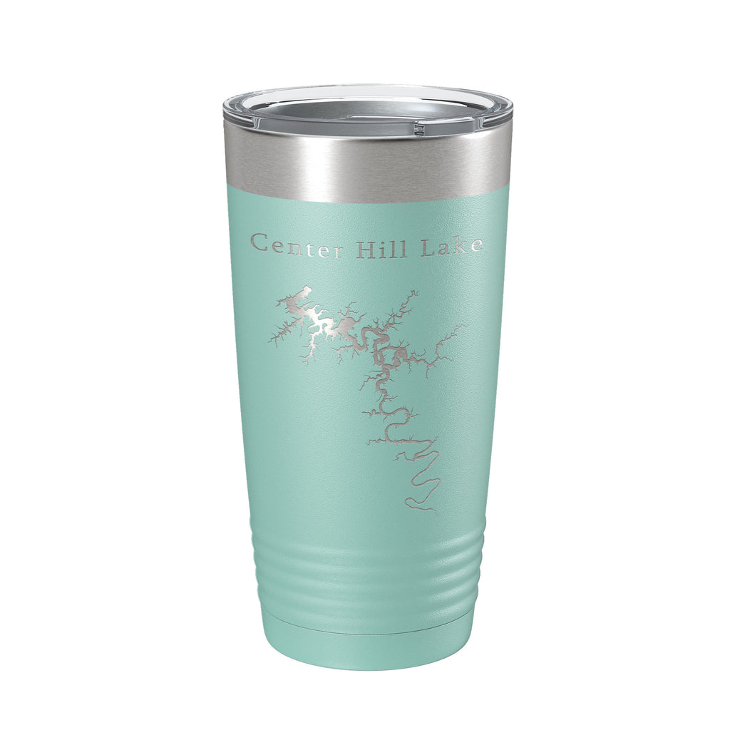 Center Hill Lake Map Tumbler Travel Mug Insulated Laser Engraved Coffee Cup Tennessee 20 oz