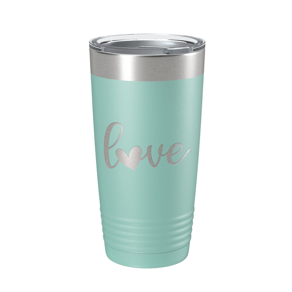 Love Tumbler Travel Mug Insulated Laser Engraved Coffee Cup 20 oz