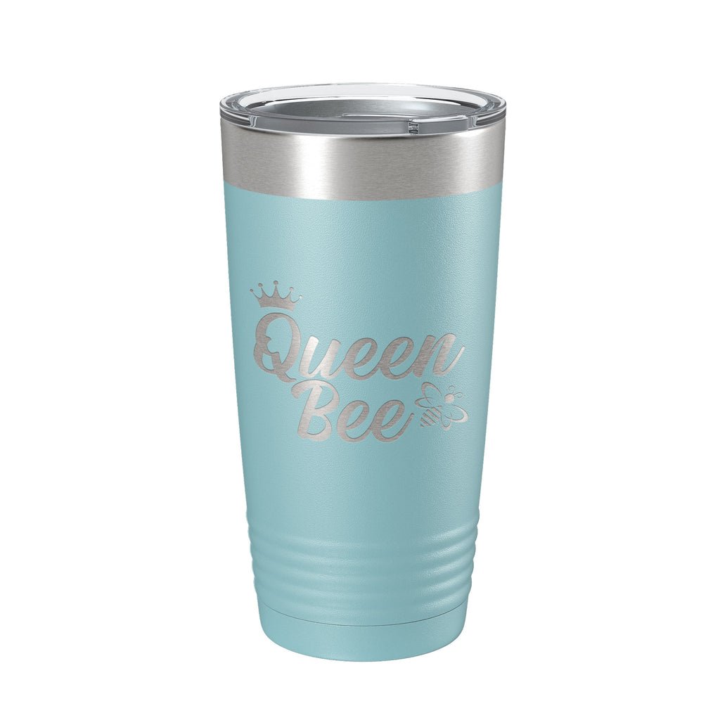 Queen Bee Tumbler Travel Mug Gift Insulated Laser Engraved Coffee Cup 20 oz