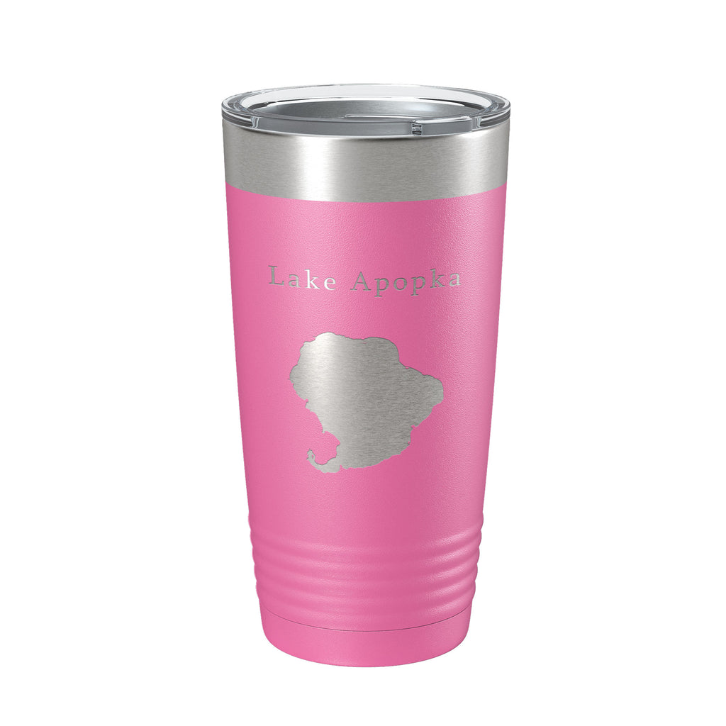 Lake Apopka Map Tumbler Travel Mug Insulated Laser Engraved Coffee Cup Florida 20 oz