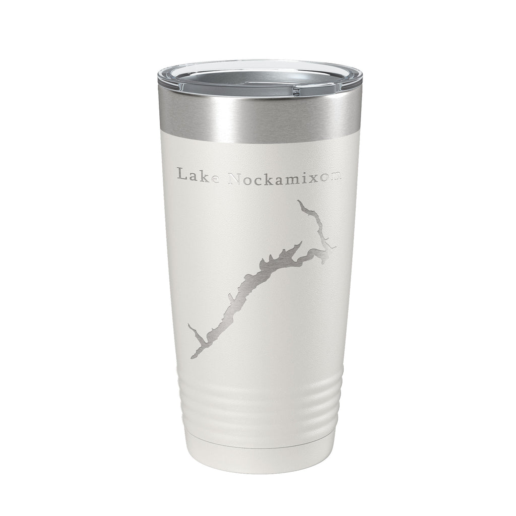 Lake Nockamixon Map Tumbler Travel Mug Insulated Laser Engraved Coffee Cup Pennsylvania 20 oz